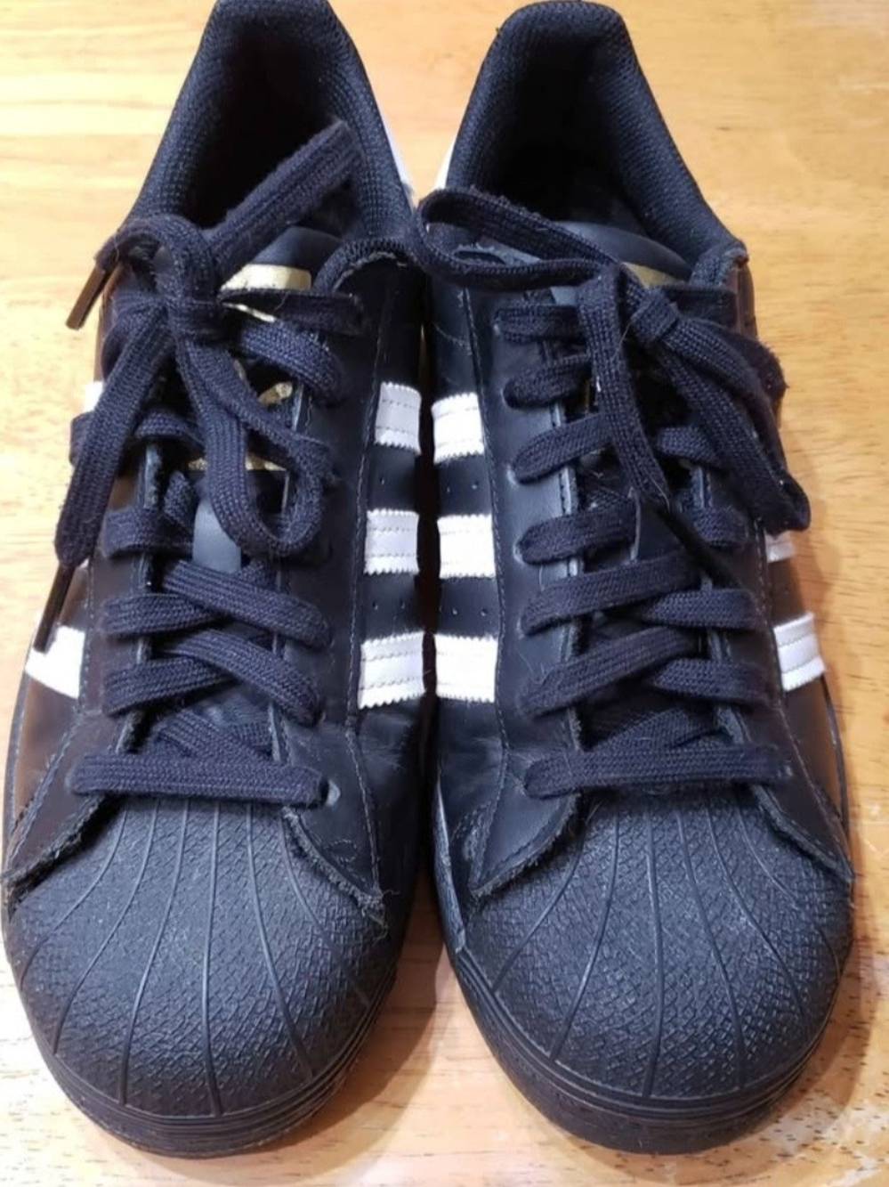 adidas Black Sneakers with White Stripes